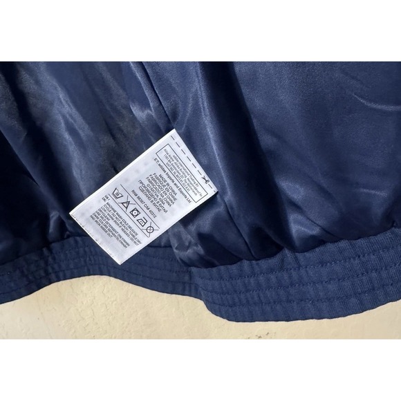 Adidas Jacket Men Medium M Blue Red Varsity Collegiate Prep Originals Preppy - Picture 10 of 12